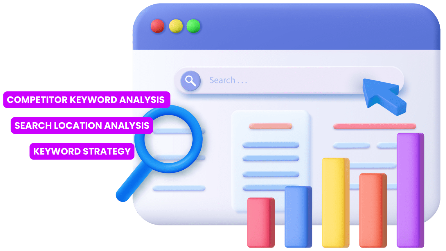 Keyword and Search Volume Analysis - Gatchi Digital Digital Consulting Service